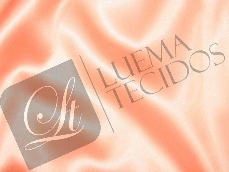 Tecido Cetim Charmeuse Salmão • Luema Tecidos