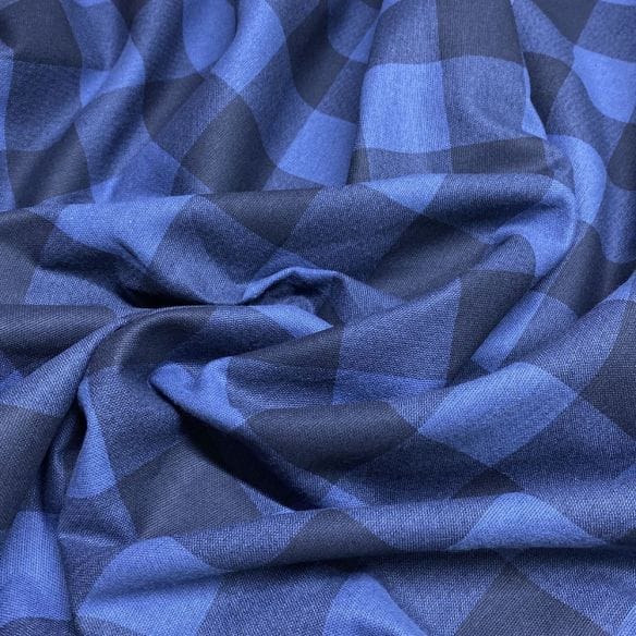 Flanela Xadrez Azul 3 • Luema Tecidos